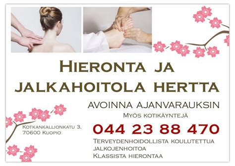 hieronta hanko|Tuijan hieronta & jalkahoito, omistaja Tuija Remmler